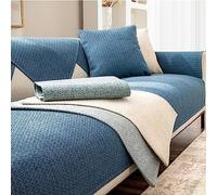 HGTRH Copridivano Antigraffio Gatto 3 Posti con Penisola A Sinistra, Fodera per Divano Angolare 3/2/ 4 Posti, Cotone e Lino Copertura Divano Antiscivolo Copri Divano Lavabile Antimacchia