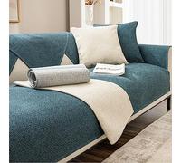 HGTRH Copridivano Antigraffio Gatto 3 Posti con Penisola A Sinistra, Fodera per Divano Angolare 3/2/ 4 Posti, Cotone e Lino Copertura Divano Antiscivolo Copri Divano Lavabile Antimacchia