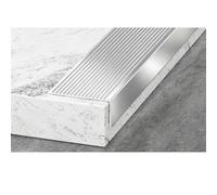 HGTRH Strisce Antiscivolo Scale, Strisce Antiscivolo Autoadesive Gradini, Strisce in Gomma Resistente all'Usura Addensate da per La Sicurezza Interna Ed Esterna Silver 1