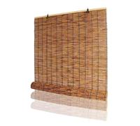 HGTRH Tenda Avvolgibile in bambù, Montaggio a Soffitto o a Parete, Filtrante, Materiale di Montaggio, Tutela della Privacy A 75x190cm