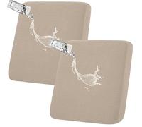 HGUHP Coprisedili for mobili, copridivano elasticizzati da 1/2/4/8 pezzi, copridivano for esterni impermeabili, copridivano antiscivolo in jacquard, protezione for mobili da giardino(Taupe,2 PCS)