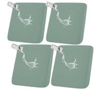 HGUHP Coprisedili for mobili, copridivano elasticizzati da 1/2/4/8 pezzi, copridivano for esterni impermeabili, copridivano antiscivolo in jacquard, protezione for mobili da giardino(Green,4 PCS)