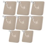 HGUHP Coprisedili for mobili, copridivano elasticizzati da 1/2/4/8 pezzi, copridivano for esterni impermeabili, copridivano antiscivolo in jacquard, protezione for mobili da giardino(Taupe,8 PCS)
