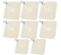 HGUHP Coprisedili for mobili, copridivano elasticizzati da 1/2/4/8 pezzi, copridivano for esterni impermeabili, copridivano antiscivolo in jacquard, protezione for mobili da giardino(Beige,8 PCS)