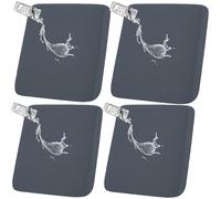 HGUHP Coprisedili for mobili, copridivano elasticizzati da 1/2/4/8 pezzi, copridivano for esterni impermeabili, copridivano antiscivolo in jacquard, protezione for mobili da giardino(Dark Gray,4 PCS)