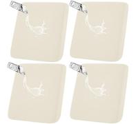 HGUHP Coprisedili for mobili, copridivano elasticizzati da 1/2/4/8 pezzi, copridivano for esterni impermeabili, copridivano antiscivolo in jacquard, protezione for mobili da giardino(Beige,4 PCS)