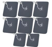 HGUHP Coprisedili for mobili, copridivano elasticizzati da 1/2/4/8 pezzi, copridivano for esterni impermeabili, copridivano antiscivolo in jacquard, protezione for mobili da giardino(Dark Gray,8 PCS)