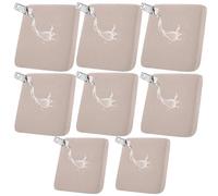HGUHP Coprisedili for mobili, copridivano elasticizzati da 1/2/4/8 pezzi, copridivano for esterni impermeabili, copridivano antiscivolo in jacquard, protezione for mobili da giardino(Khaki,8 PCS)