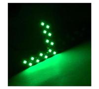 Hguvsjd AutoIndicatori di Direzione 2 Pz/Set 14 per SMD LED Specchietto Retrovisore per Auto Indicatore Direzione Freccia Nascosta Indicatore Luminoso del Pannello(Green Light)