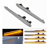 Hguvsjd AutoIndicatori di Direzione per Alfa per Romeo per Giulietta 940 per Giulietta 10-21 Canbus Error 2 Pezzi Dinamica LED Indicatore Laterale Indicatore Direzione Lampeggiante(Dynamic Crystal)