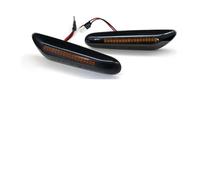 Hguvsjd AutoIndicatori di Direzione per BMW E60 E61 E90 E91 E92 E93 E81 E82 E88 E46 X3 X1 2PCS Lente Fumo Dinamico Che Scorre LED Indicatori Direzione Indicatore Laterale Luce(No Dynamic)