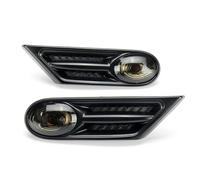 Hguvsjd AutoIndicatori di Direzione per BMW per Mini R56 R57 Indicatori Direzione Ripetitore Laterale Luci 63137260202 Coppia LED Direzione Auto Lampada Lampeggiante(Smoked)