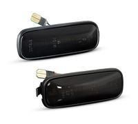 Hguvsjd AutoIndicatori di Direzione per Civic 1996 1997 1998 1999 2000 per Ballade LED Parafango Indicatore di Direzione Singnal Lampada 2X LED Normale Flash Luci di Posizione Laterali(Smoked Lens)