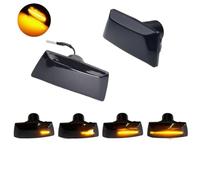 Hguvsjd AutoIndicatori di Direzione per Opel per Astra per Zafira per Corsa Car Light Indicatori di Direzione A Scorrimento Dinamico Indicatore LED Luce di Posizione Laterale(Dynamic Smoked)
