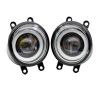 Hguvsjd Blocchi Fari Anteriori 2 Pezzi Per Toyota Per Avensis (_T27_) 2015-2018 LED Auto Fendinebbia Uci Marcia Diurna DRL H11 12 V Angel Eye Gruppo Fendinebbia Faro Proiettore Anteriore
