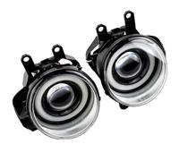 Hguvsjd Blocchi Fari Anteriori 2 pezzi per Toyota per Corolla 2014 2015 2016 fari auto LED fendinebbia Angel Eye DRL luce di marcia diurna 12V Faro Proiettore Anteriore