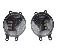 Hguvsjd Blocchi Fari Anteriori 2 Pezzi Per Toyota Per Wish 2009-2015 Fendinebbia Diurne DRL H11 12V Auto Destra + Sinistra LED Gruppo Luce Fendinebbia Faro Proiettore Anteriore(Yellow)