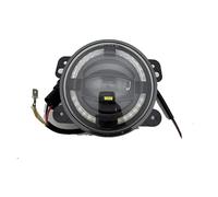 Hguvsjd Blocchi Fari Anteriori Coppia Per Jeep Per Wrangler JK 2 Porte 2007-2017 30W 4 Pollici Luci Fendinebbia A LED Rotonde Luci Sorpasso Ausiliarie Con DRL Bianco Faro Proiettore Anteriore