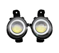 Hguvsjd Blocchi Fari Anteriori Per Nissan Per Micra Per March 4/IV (K13) Hatchback 2010-2018 Gruppo Luci Fendinebbia Angel Eye LED Lente Fendinebbia 12V H11 Faro Proiettore Anteriore