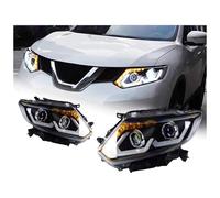 Hguvsjd Blocchi Fari Anteriori Per Nissan Per X-trail LED Headlight 2014-2016 Fari X-trail DRL Indicatori di direzione Abbaglianti Angel Eye Proiettore Lente Faro Proiettore Anteriore