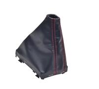 Hguvsjd Leva Cambio Marce 1PCS per A4 B8 2009-2015 A3 A5 A6 Q5 Q7 Pomello Cambio Automatico Ghetta Pelle Nera Boot Cover Copri Pomello Cambio(Red Line)