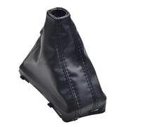 Hguvsjd Leva Cambio Marce 1PCS per A4 B8 2009-2015 A3 A5 A6 Q5 Q7 Pomello Cambio Automatico Ghetta Pelle Nera Boot Cover Copri Pomello Cambio(Black Line)