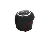 Hguvsjd Leva Cambio Marce per Fiat Grande per Punto 2006-2012 per Linea 2007-2015 5/6 Pomello Cambio velocità Leva Shifer Testa Copri Pomello Cambio(5 Speed Black Red)