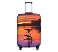 Hgvcse Custodia protettiva per valigie da viaggio con anatre selvatiche che volano, 45-81 cm, accessorio essenziale per le vacanze, bianco, Small