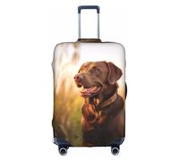 Hgvcse Travel Brown Labrador Retriever Copertura per bagagli Protezione 45-81 cm Bagaglio Vacanza Accessori Essentials, Bianco, Piccolo, Bianco, Small