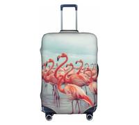 Hgvcse Travel Flock Of Pink Flamingos On The Beach Bagagli Protector 45-81 cm Accessori per le vacanze Essentials, bianco, grande, Bianco, Large