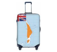 Hgvcse Travel Marshall Islands Flag Map02 - Copertura per valigia, 45-81 cm, accessorio essenziale per le vacanze, bianco, Large