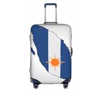 Hgvcse Travel Marshall Islands Flag Map04 - Copertura per valigia, 45-81 cm, accessorio essenziale per le vacanze, bianco, Medium