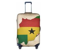 Hgvcse Travel Sao Tome And Principe Flag Map04 - Copertura protettiva per valigia, 45-81 cm, accessorio essenziale, bianco, grande, Bianco, Large