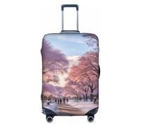 Hgvcse Travel Snow Falling In The Park Copertura per bagagli Protezione per valigia 45-81 cm Bagaglio Accessori Vacanze Essentials, Bianco, XL, Bianco, X-Large