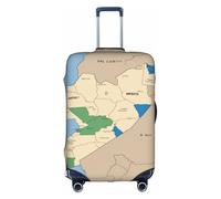 Hgvcse Travel South Sudan - Custodia protettiva per valigia, 45-81 cm, accessorio essenziale per le vacanze, bianco, Large
