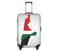 Hgvcse Travel State Of Palestine Flag Map01 - Copertura per valigia, 45-81 cm, accessorio essenziale, colore bianco, taglia M, Bianco, Medium