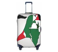 Hgvcse Travel State Of Palestine Flag Map02 - Copertura per valigia, 45-81 cm, accessorio essenziale per le vacanze, bianco, Medium