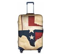 Hgvcse Travel Texas State Flag Map con due stelle bianche copertura per bagagli protezione valigia 45-81 cm accessori per le vacanze essenziali, bianco, piccolo, Bianco, Small