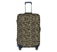 Hgvcse Travel Tiger Stripe Camo Bagaglio Copertura Protezione 45-81 Pollici Bagagli Vacanze Accessori Essentials, bianco, Medium
