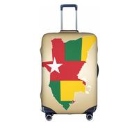 Hgvcse Travel Togo Flag Map con una stella bianca copertura per bagagli valigia Protector 45-81 cm bagagli accessori vacanze Essentials, bianco, medio, Bianco, Medium