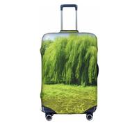 Hgvcse Travel Willow Tree - Copertura protettiva per valigia, 45-81 cm, accessorio essenziale per le vacanze, bianco, Large