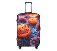 Hgvcse Viaggiare Un Dipinto Disegnato A Mano Di Una Cellule Cancerose Nel Deposito Copertura Valigia Protector 18-32 Pollice Bagaglio Vacanza Accessori Essenziali, bianco, Medium