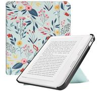 HGWALP Custodia Slimshell compatibile con 7" pollici Kobo Libra Colour (2024) / Kobo Libra 2 (2021) eReader, Ultra Slim Cover Leggera con Auto Wake/Sleep e Stand-Spring Bloom