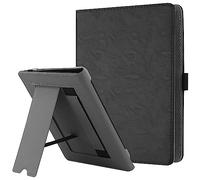 HGWALP Custodia universale per 6-7 pollici eReaders, Folio Stand Cover con cinturino compatibile con Kindle Paperwhite/Colorsoft/Kobo/Tolino/Pocketbook/Sony 6" 6.8" 7" E-Book Reader-Nero