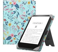 HGWALP Custodia universale per 6" eReaders Paperwhite, Folio Stand Cover con cinturino compatibile con Paperwhite/Kobo/Tolino/Pocketook/Sony 6 pollici E-Book Reader-Spring Bloom