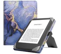 HGWALP Custodia universale per eReader da 6 pollici, custodia in pelle con supporto e cinturino da polso compatibile con tutti i lettori di e-book Paperwhite/Kobo/Tolino/Pocketook, colore: viola marmo
