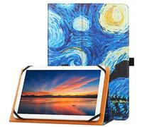 HGWALP Custodia universale per tablet da 9" -11" pollici, Folio Custodia protettiva universale per tablet da 9",9.7",10", 10.1", 10.5", 11",con cinturino a mano e funzione stand-Starry Sky