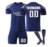 HGWOPGASD 24/25/26 Maglie Home & Away Kit da Calcio Personalizzati Pantaloncini+Magliette+Calzettoni per Bambini 3 Set Kit da Calcio per Adulti A00