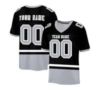 HGWOPGASD Maglia da Football Americano Personalizzata, Donna/Giovane/Uomo, Maglia Personalizzata, Cuciture Personalizzate, Nome e Numero Stampati Uniforme Sportiva A02