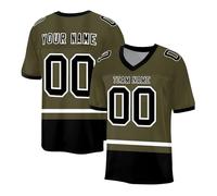HGWOPGASD Maglia da Football Americano Personalizzata, Donna/Giovane/Uomo, Maglia Personalizzata, Cuciture Personalizzate, Nome e Numero Stampati Uniforme Sportiva A22